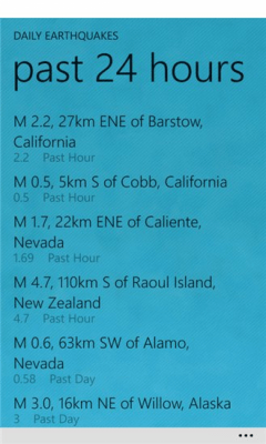 Скриншот приложения Daily Earthquakes - №2