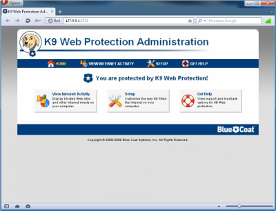 Скриншот приложения K9 Web Protection - №1
