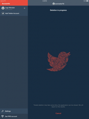 Скриншот приложения DELETE TWEETS: DLTTR - №2