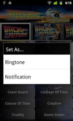 Скриншот приложения Back To The Future Soundboard - №2