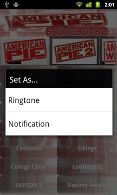 Скриншот приложения American Pie Soundboard - №2