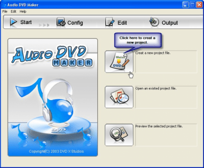 Скриншот приложения Audio DVD Maker - №1