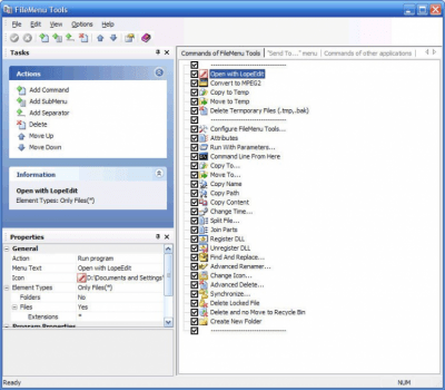 Скриншот приложения FileMenu Tools Portable - №1