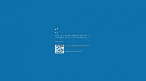Обновление для Windows 10 вызывает "синий экран смерти"